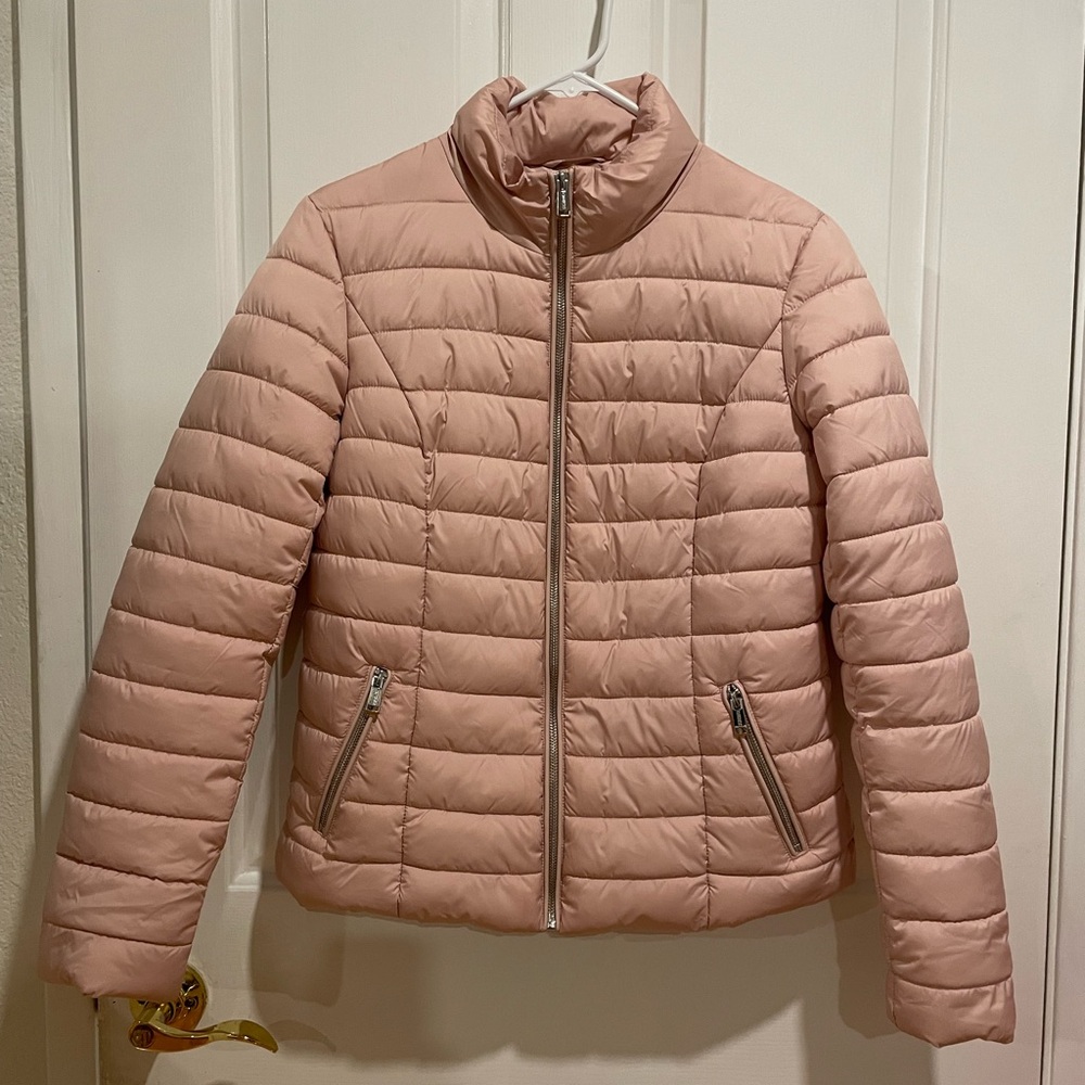 Nwt Guess Women's Pink Dusty Rose Quilted Jacket Small